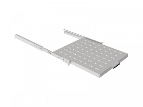 Półka wysuwana do szaf rack 19 cali 500mm szara