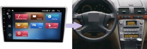 RADIO NAWIGACJA GPS TOYOTA AVENSIS T25 2003-08