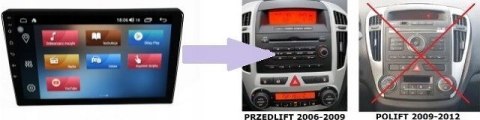 RADIO NAWIGACJA GPS KIA CEED I 2006-09 ANDROID