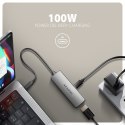 Axagon RVC-HI8KPD, USB-C -> HDMI 2.1 redukce / adaptér, 8K/60Hz, 4K/144Hz, HDR10+, PD100W 0,16 m USB Type-C HDMI + USB Type-C