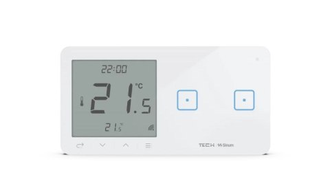 Bezprzewodowy włącznik światła podwójny z regulatorem pokojowym biały WSR-02L Tech Sterowniki