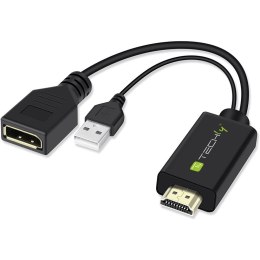 Techly ICOC HDMI-DP12A konwerter sygnału wideo 4096 x 2160 px
