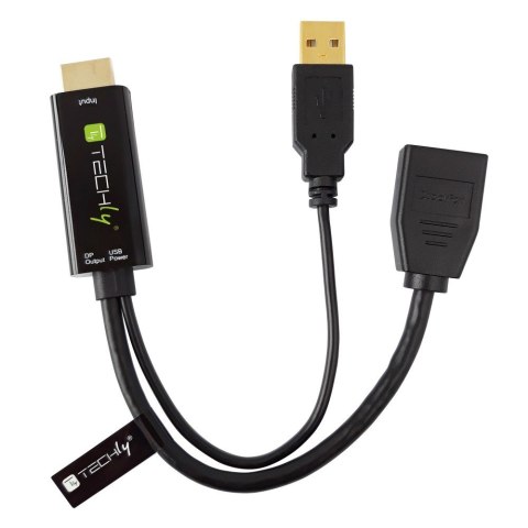 Techly ICOC HDMI-DP12A konwerter sygnału wideo 4096 x 2160 px