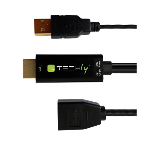 Techly ICOC HDMI-DP12A konwerter sygnału wideo 4096 x 2160 px