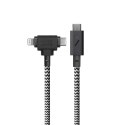 Kabel Native Union Belt Cable Duo Pro 240W USB-C - USB-C / lightning, 2,4 m (zebra)