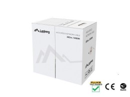 Lanberg LCU5-12CU-0305-R kabel sieciowy Czerwony 305 m Cat5e U/UTP (UTP)