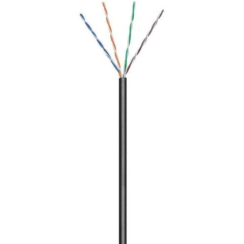 Techly ITP7-UTP-0100LO kabel sieciowy Czarny 100 m Cat5e U/UTP (UTP)