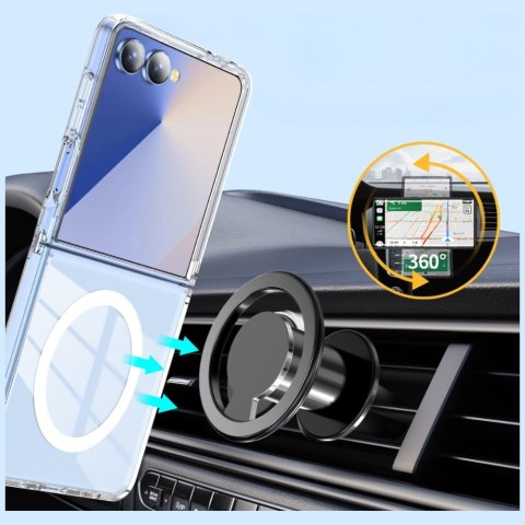 Etui Beline Clear MagSafe do Samsung Galaxy Z Flip7 przezroczysty