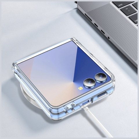 Etui Beline Clear MagSafe do Samsung Galaxy Z Flip7 przezroczysty