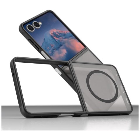 Etui Beline MagSafe do Samsung Galaxy Z Flip7 czarny