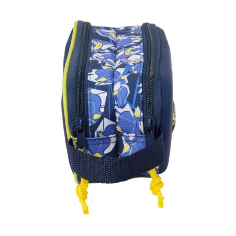 Piórnik Podwójny Sonic City Niebieski 21 x 8 x 6 cm 3D