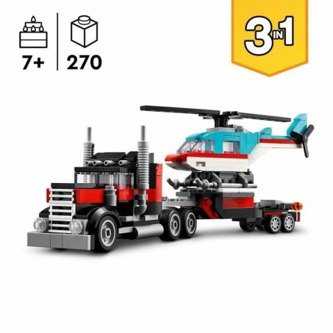Zestaw do budowania Lego 31146 Creator Platform Truck with Helicopter Wielokolorowy