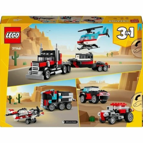 Zestaw do budowania Lego 31146 Creator Platform Truck with Helicopter Wielokolorowy