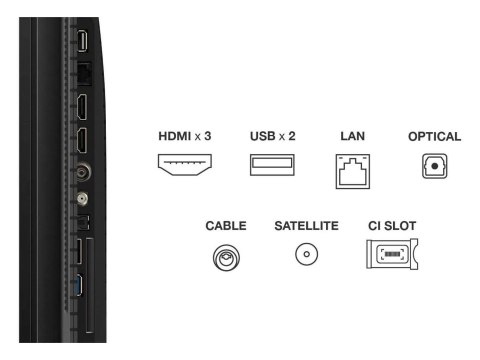 Telewizor TCL 4K QLED 43T69C 43 Telewizor Smart TV Telewizja Google TV UHD Czarny