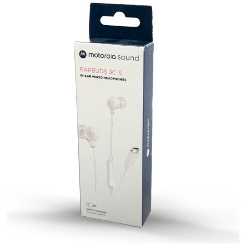 Słuchawki douszne Motorola Earbuds 3C-S USB-C biały