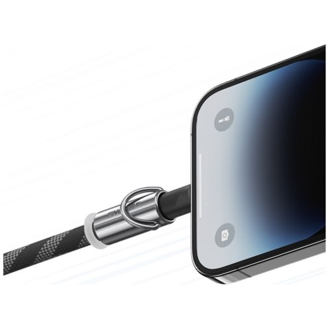 Smycz do telefonu z kablem do ładowania Usams SJ746 30W USB-C do Lightning 1.2m zielony