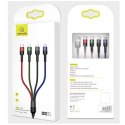 USAMS Kabel pleciony U26 4w1 3m 2AFast Charge (2xlightning/microUSB/USB-C) SJ413USB01 (US-SJ413)