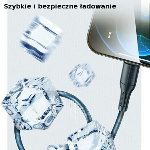 USAMS Kabel U68 microUSB 2A Fast Charge1m niebieski/blue SJ502USB03 (US-SJ502)
