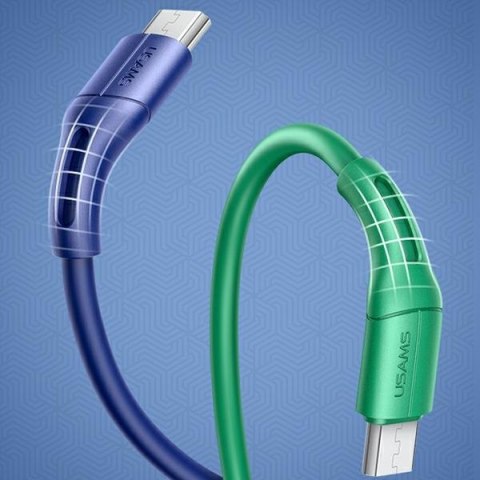 USAMS Kabel U68 microUSB 2A Fast Charge1m niebieski/blue SJ502USB03 (US-SJ502)