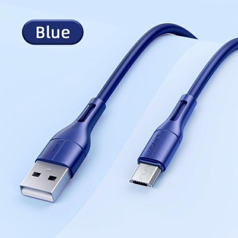 USAMS Kabel U68 microUSB 2A Fast Charge1m niebieski/blue SJ502USB03 (US-SJ502)
