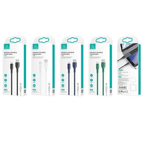 USAMS Kabel U68 microUSB 2A Fast Charge1m niebieski/blue SJ502USB03 (US-SJ502)