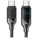 USAMS Kabel USB-C na USB-C 100W 1,2m Digital Display Zinc Alloy Fast Charging Data Cable HX Series SJ742USB01 (US-SJ742) cza