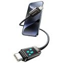 USAMS Kabel USB-C na USB-C 100W 1.2m Zinc Alloy Fast Charging Data Cable Meteor Series tytanowy/titanium SJ744USB02 (US-SJ74