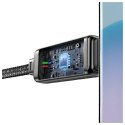 USAMS Kabel USB-C na USB-C 100W 1.2m Zinc Alloy Fast Charging Data Cable Meteor Series tytanowy/titanium SJ744USB02 (US-SJ74