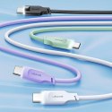 USAMS Kabel USB-C na USB-C 100W 1,2mPort Display Fast Charging Lithe Series zielony/green SJ567USB04 (US-SJ567)