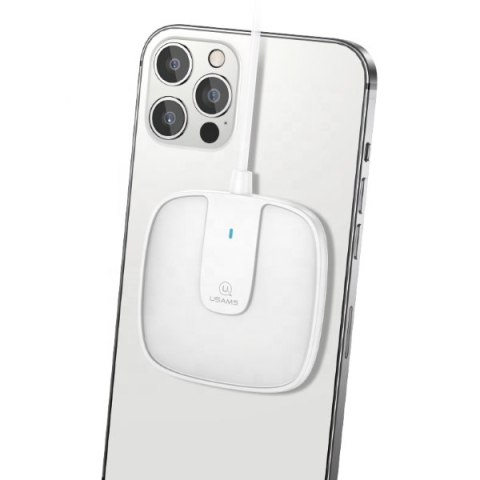 USAMS Ład. indukcyjna US-CD153 magnetic15W iPhone 12 series biały/white CD153DZ02