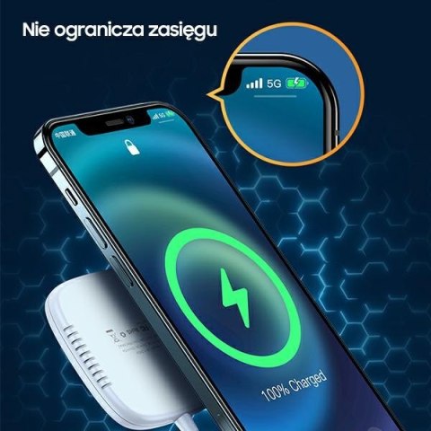 USAMS Ład. indukcyjna US-CD159 magneticW1 15W Extra-thin iPhone 12 series czarny/black CD159DZ01