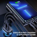 USAMS Ład. sam. 2xUSB+1xUSB-C 125WFast Charge transparent black CC158CC01 (US-CC158)