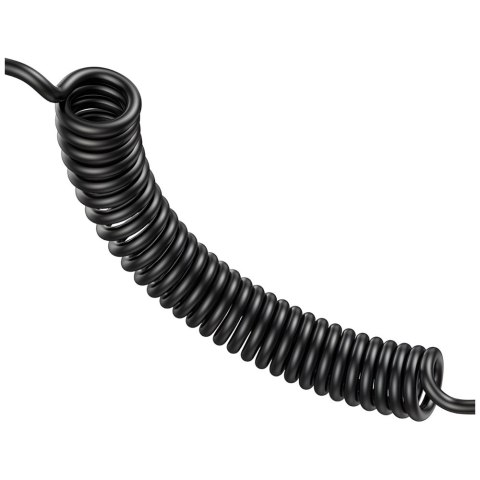 USAMS Ład. sam. 2xUSB-C 1xUSB-A C33 60Wwith spring cable Fast Charge czarny/black CC167CC01 (US-CC167)