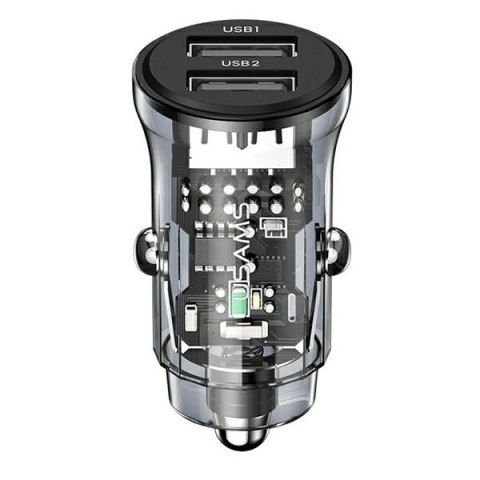 USAMS Ład. sam. C31 3A 2xUSB-AFast Charge czarny/black CC162CC01(US-CC162)