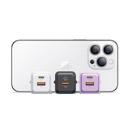 USAMS Ład. siec. 1xUSB+1xUSB-C PD30W 3A(only head) PD3.0 Fast Charging purpurowy/purple X-ron Series CC189TC03 (US-CC189)