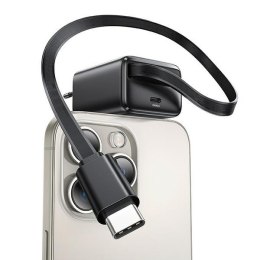 USAMS Ład. siec. 1xUSB-C ze zwijanymkablem USB-C Retractable PD+QC 20W Gan Fast Charging biały/white YC Series CC233TC02 (US-CC2