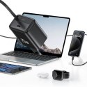 USAMS Ład. siec. 1xUSB-C ze zwijanymkablem USB-C Retractable PD+QC 20W Gan Fast Charging czarny/black YC Series CC233TC01 (US-CC