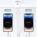 USAMS Ład. siec. 2xUSB-C T54 GaN 40W(only head) PD Fast Charging biały/white CC172TC02 (US-CC172)