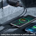 USAMS Ład. siec. T41 USB-C+USB GaN 47WPD+QC (only head) Fast Charging czarny/black CC137TC01 (US-CC137)