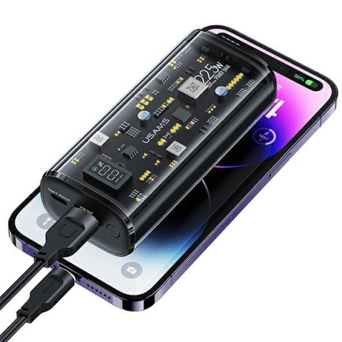 USAMS Powerbank 9000mAh PD 20WQC3.0+PD Dual-Port Fast Charge biały/white 10KCD18902 (US-CD189)