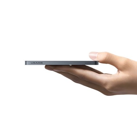 USAMS Powerbank indukcyjny 5000mAh 20W PD Fast Charge tytanowy/titanium CY Series 5KCD23102 (US-CD231)