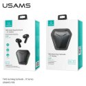 USAMS Słuchawki Bluetooth 5.0 TWS JYseries Gaming earbuds bezprzewodowe czarny/black BHUJY01