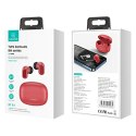 USAMS Słuchawki Bluetooth 5.1 TWS BHseries bezprzewodowe czerwony/red BHUBH03
