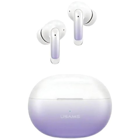 USAMS Słuchawki Bluetooth 5.3 TWS X-donseries ENC bezprzewodowe fioletowy gradient/purple blue BHUENCXD04 (US-XD19)