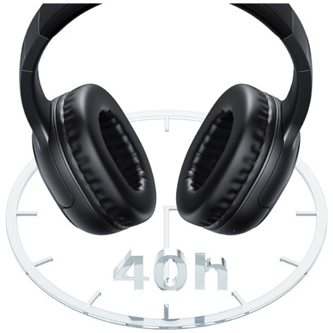 USAMS Słuchawki Bluetooth 5.3 nauszneYun Series czarny/black TDLYEJYX01 (USAMS-YG23)