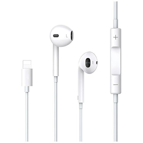 USAMS Słuchawki stereo EP-24 lightningiPhone 7/8/X/XS/XS Max/XR biały/white HSEP2401