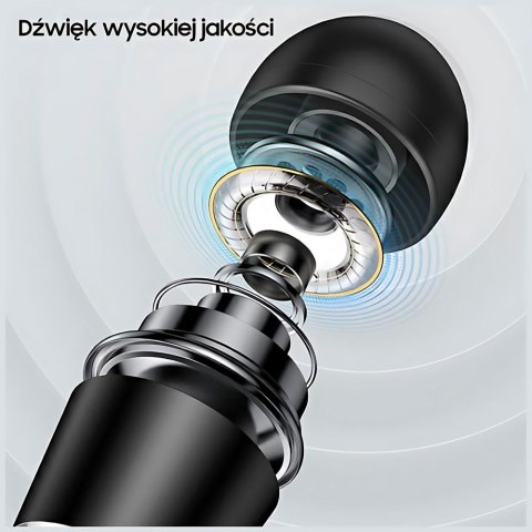 USAMS Słuchawki stereo EP-42 3,5 mmfor set 1szt. czarny/black SJ475HS01-1