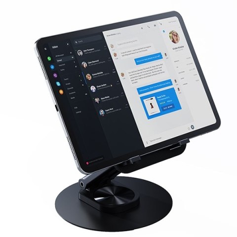 USAMS Stojak biurkowy na telefon/tablet 4.7-12 cali czarny/black ZJ80ZJ01 (US-ZJ080)
