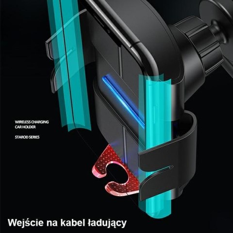 USAMS Uchwyt indukcyjny US-CD133 10WAutomatic do kratki went. zielony/green Starod CD133ZJ02