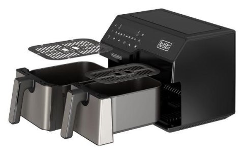 Frytkownica beztłuszczowa Black+Decker Air Fryer Dual Basket BXAF9000E 2500W | 9l | 8 gotowych programów